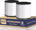 KJ150 KJ910 SY910 Filter Replacement for Druiap KJ150, for Muliap & Generic KJ910, for Cwxwei SY910(AF3001) Air Purifier, 3-in-1 H13 Ture Activated Carbon Air Filter Replacement, 2 PCS, White