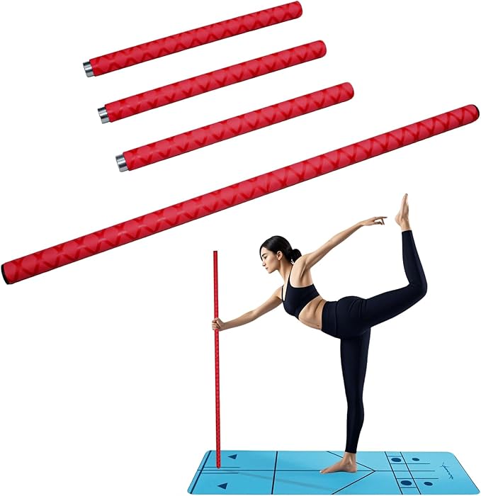 The Huang Yunming yoga stick is made of sturdy steel that is 5 feet high and an adjustable stretching stick, providing flexibility, agility, and balance. Multi functional fitness stick with 5 steel pipes-FlexoryFit
