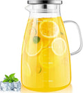 1 Gallon 128oz Glass Pitcher, Water Pitcher by Aofmee