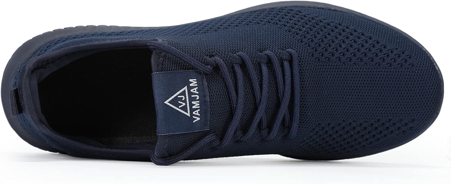 VAMJAM Men's Running Shoes Ultra Lightweight Breathable Walking Shoes Non Slip Athletic Fashion Sneakers Mesh Workout Casual Sports Shoes