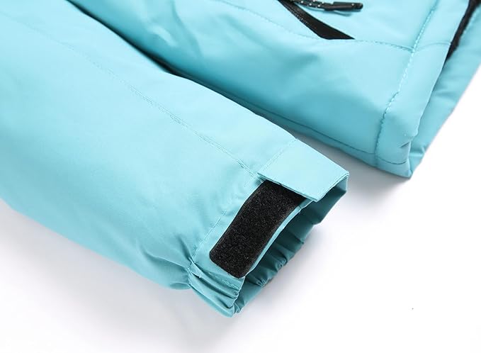 Keevoom Girl's Ski Jacket Winter Warm Thick Snow Coat Windproof Kids Outdoor Hooded Jackets-FlexoryFit