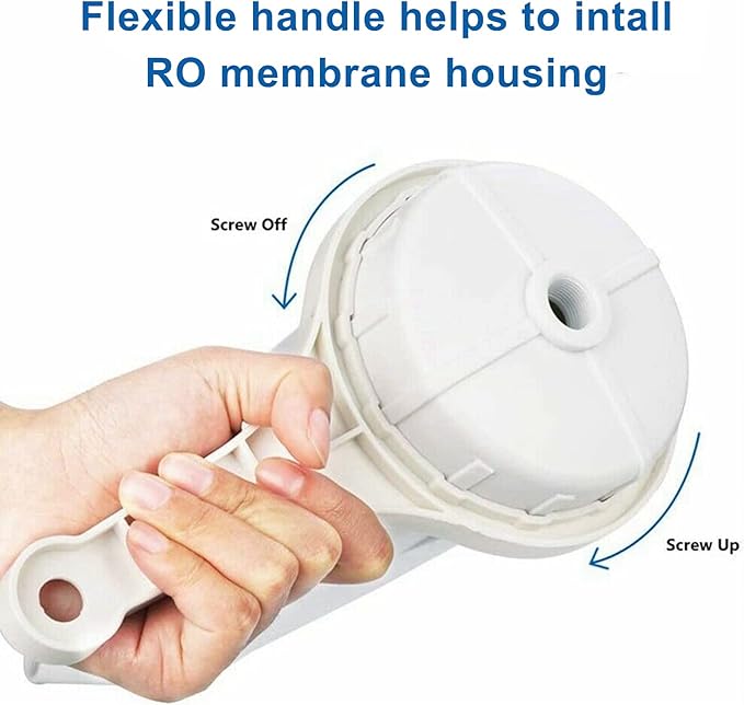 400 GPD RO Membrane with Reverse Osmosis Membrane Housing Set, Reverse Osmosis Filter Replacement Kit, RO Membrane Housing Set for DIY RO Water System & Maple Syrup Reverse Osmosis System