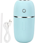 Portable Mini Humidifier, Air Diffuser Mist Humidifier for Home, Living Room, Kidsroom, Bedroom, Office & Car (Blue)