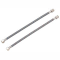 RULIA Faucet Supply Hose Connector, 11.8" Length x 9/16 Female x 9/16 Male Faucet Extension Hose, Nylon Braided Supply Line, 2-Pack, RB2030