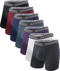 BAMBOO COOL Men's Ultra ComfortSoft Underwear, Moisture Wicking & Breathable No Ride Up Boxer Briefs with Fly, Multipack