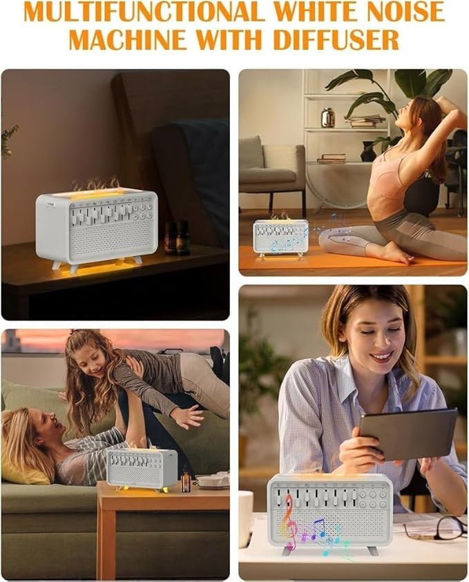 Humifall Noise Humidifier – Quiet Air Diffuser & Humidifier for Home, Office, Bedroom – Adjustable Mist, LED Lights, Whisper-Quiet Operation – Ideal for Sleep & Relaxation