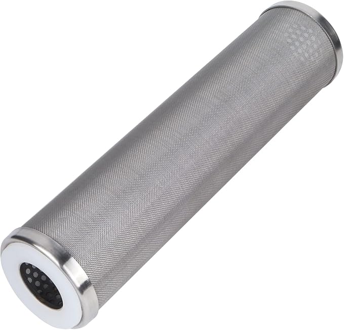 Amwater Stainless Steel Cleanable Wire Mesh Filter Cartridge 10”Length,2.5"OD(50 Micron)