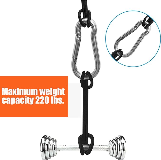 Spring Snap Hooks M5 M6 M8 M10 Carabiner Heavy Duty Carabiner Clips Galvanized Steel Quick Links Caribiniers Hammocks Hooks for Camping Hiking Outdoor Swing Pet Leash Gym