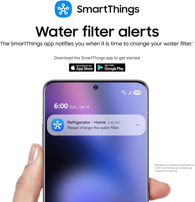 Samsung HAF-QIN/EXP Genuine Refrigerator Water Filter, 6-Month Life, Easy - Image 3