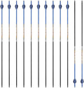 30/32" Inch ST0.006 Hunting Arrows for Compound & Recurve Bow,100% Carbon Archery Target Arrows with Removable Tips for Accurate Hunters & Bowhunters (Pack of 12)