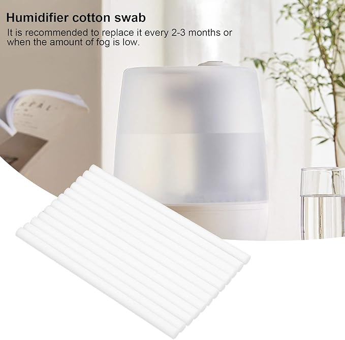 TOPINCN Humidifier Cotton Swab Replacement Stick Accessory Filter Stick Absorbent Cotton Stickcotton Core Humidistat Core Fiber Humidifying Cheering Stick