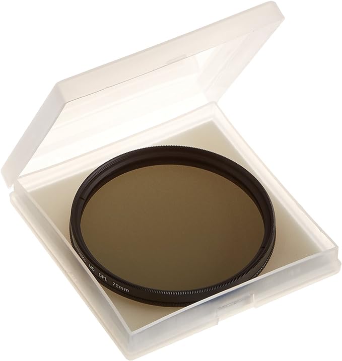 Amazon Basics Circular Polarizer Camera Lens Filter - 72 mm