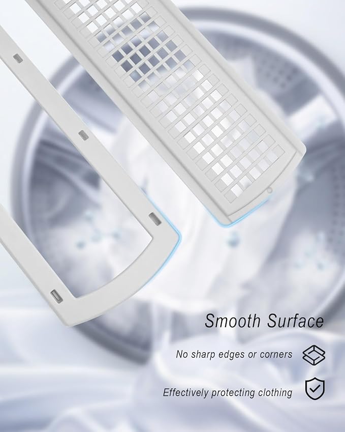 WE22X35337 Washer Dryer Lint Screen Cover Grid Guide Assembly Fit for GE Washer Dryer Replace WE01X20427 WE18M51, Dryer Lint Screen Filter Slide Assembly