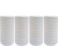 Tier1 30 Micron 10 Inch x 4.5 Inch | 4-Pack String Wound Polypropylene Whole House Sediment Water Filter Replacement Cartridge | Compatible with SWC-45-1030, Home Water Filter