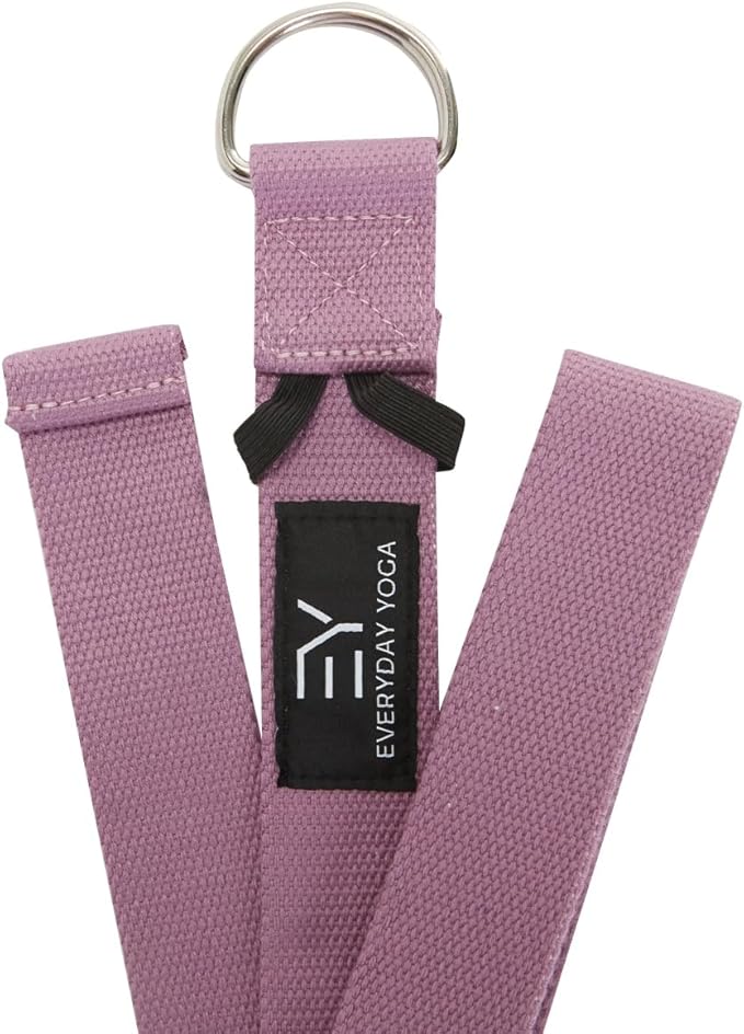 Everyday Yoga Super Strong Strap with Metal D-ring Buckle - Improve Flexibility, Stretching, and Physical Therapy Fitness.-FlexoryFit