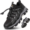Boys Girls Hiking Trail Shoes Waterproof Slip Resistant Outdoor Trekking Walking Running Sneakers(Little/Big Kids)