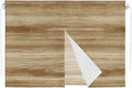 Light Brown Wood Grain Magnetic Double Layer Car Window Shades, Side Window by Unknown