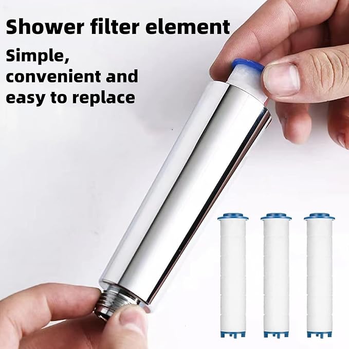 Shower head Filters, 10 Pcs, Ion Shower Drops Head Filter, PP Cotton Filtered Shower Handheld, Filter Element Multiple Specifications, Suitable for Different Models of Shower Heads (White, 8cm/3.15in)