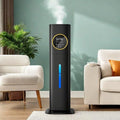 Humidifiers for Bedroom, 2.1Gal/8L Humidifier large room with Essential Oil Diffuser, Top Fill Whole House Cool Mist Humidifiers for Plants Baby Kids Adults(Black)