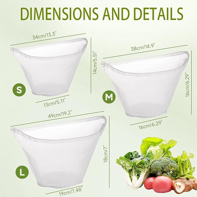 5PCS Cheese Cloth Bags for Straining, Bowl-shaped reusable nylon cheese cloth filter bag, fine mesh multi-purpose food filter bag, suitable for nut milk, juice, soy milk, dumpling fillings. (Small)