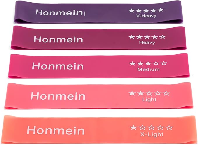Resistance Bands for Working Out, Exercise Bands with 5 Resistance Levels Fit for Home Fitness, Strength Training, Natural Latex Resistance Band Include Instruction Guide and Carry Bag-FlexoryFit