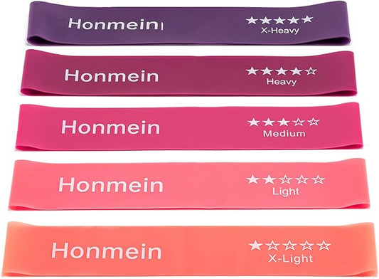 Resistance Bands for Working Out, Exercise Bands with 5 Resistance Levels Fit for Home Fitness, Strength Training, Natural Latex Resistance Band Include Instruction Guide and Carry Bag-FlexoryFit