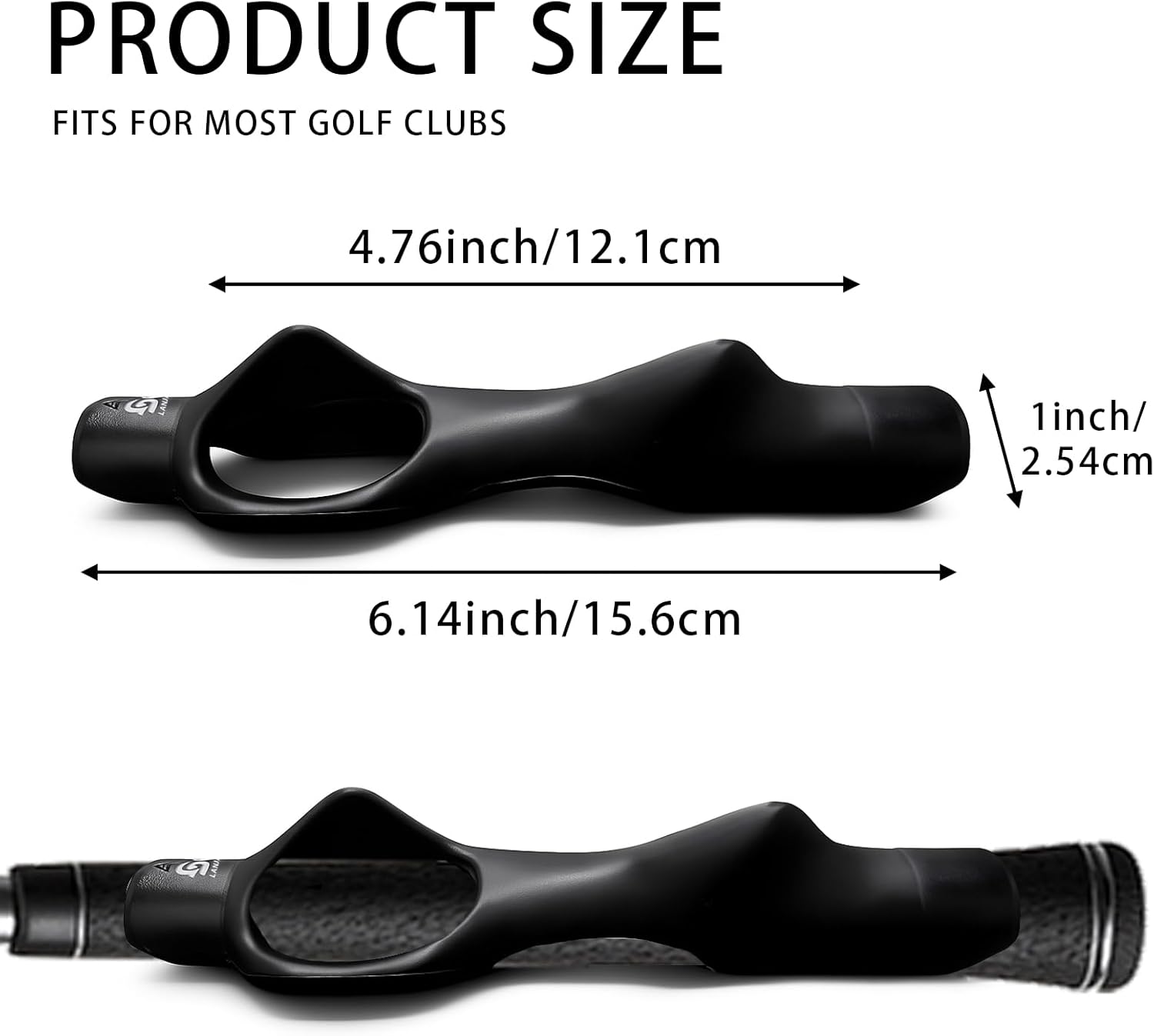 Golf Grip Trainer 2 Pack with Swing Correcting Arm Band, Golf Training Aid, Golf Grip Kit,Grip Trainer Golf Club to Help Train Correct Hand Position