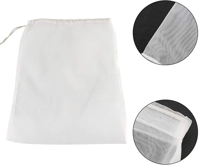 Yosoo 100 Mesh Wine Filter Bag, Reuseable Home Brew Beer Making, Used in Fermentation, Jam and Jam Making, Kefir and Wine Making(20x30cm)