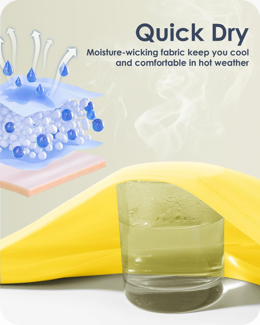 Boladeci Men's Swim Shirt Short Sleeve UPF 50+ Sun Protection SPF UV Moisture Wicking Lightweight Quick Dry Rash Guard