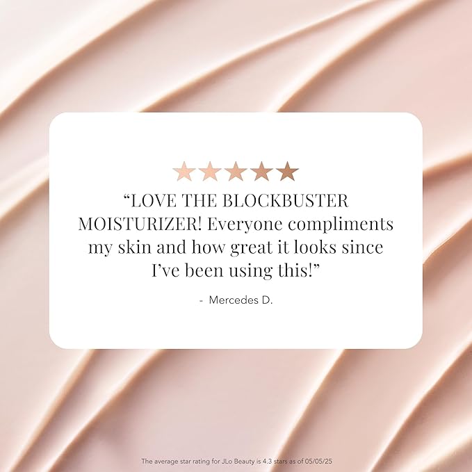 JLO Beauty That Blockbuster Face Moisturizer, Hydrating Hyaluronic Acid Face Cream with Peptides, Plumps, Nourishes, Hydrates, Skin Care to Help Visibly Smooth & Supports Fine Lines & Wrinkles, 1.7 Oz-FlexoryFit
