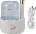 Waterspout Aroma Humidifier, Multifunctional One Piece Design Mute 5V 6W USB Essential Oil Diffuser for Car Office Room Bedroom(White)