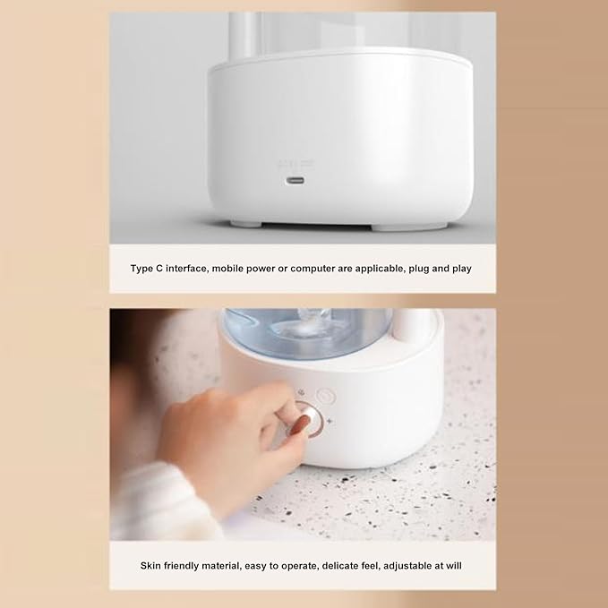 Waterspout Aroma Humidifier, Multifunctional One Piece Design Mute 5V 6W USB Essential Oil Diffuser for Car Office Room Bedroom(White)