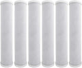 CFS – 6 Pack Carbon Block Water Filter Cartridges Compatible with Watts WCBCS975RV Models – Removes Bad Taste and Odor – Whole House Replacement Filter Cartridge – White