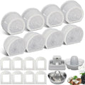 8+8 Pack Cat Water Fountain Replacement Carbon Filter Compatible with PetSafe Drinkwell Ceramic & Stainless Steel Pet Fountains for Cat Dog Water Dispensers with Replacement Foam Filters