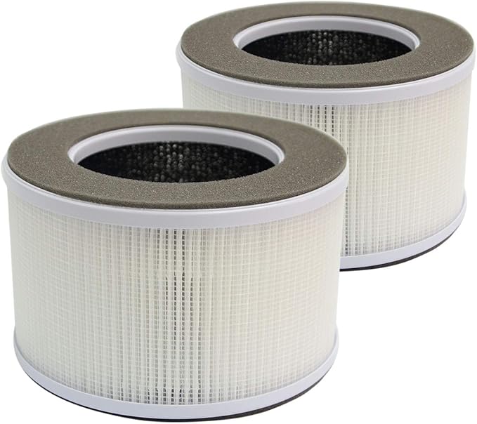 PUREBURG Replacement Filters Compatible with Membrane Solutions MSB3 Air Purifier,2-Pack H13 HEPA 3-Stage Filtration Activated Carbon Air Clean VOCs Odor