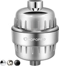 HOPOPRO 18-Stage Shower Head Filter, NBC News Recommended Brand, High Output Universal Shower Water Filter Hard Water Filter Water Softener Showerhead Filter Remove Chlorine for Better Skin & Hair