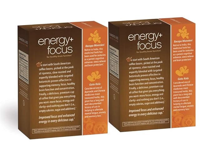 Javita Energy + Focus Instant Coffee Packets, 100% South American Arabica & Robusta Blend, plus Herbs for Clarity, Energy, & Focus, Keto, Dieters Drink, 2 box / 24 (4.2g Sticks), 48 Count-FlexoryFit
