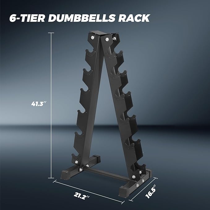RITFIT 300/350/450/650/180/200/210 LB Rubber Hex Dumbbells Set with Optional Dumbbell Rack, Multi Weight Set to Choose, Ideal for Home Gym and Fitness-FlexoryFit
