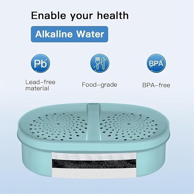Alkaline Water Filter, Replacement for Waterdrop Pitcher Filtration System, Reduces PFAS, PFOA/PFOS, Chlorine, Clean Water in Seconds, Last Up to 3 Months or 200 Gallons (Pack of 2)