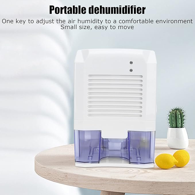 Topyond Small Dehumidifier, USB Dehumidifier for Bathroom and Bedroom, Humidity Removal Machine for Home Use, Portable Closet Dehumidifier
