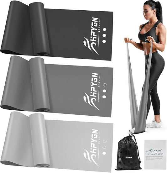 Resistance Bands, Exercise Bands, Physical Therapy Bands for Strength Training, Yoga, Pilates, Stretch Elastic Band with Different Strengths, Workout Bands for Home Gym-FlexoryFit