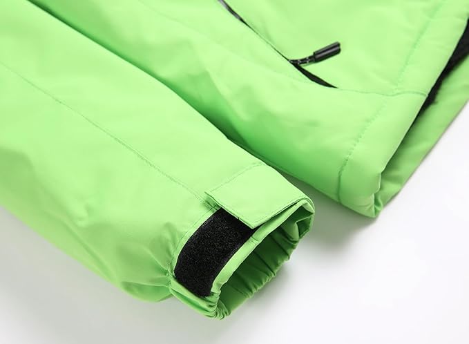 Keevoom Girl's Ski Jacket Winter Warm Thick Snow Coat Windproof Kids Outdoor Hooded Jackets-FlexoryFit
