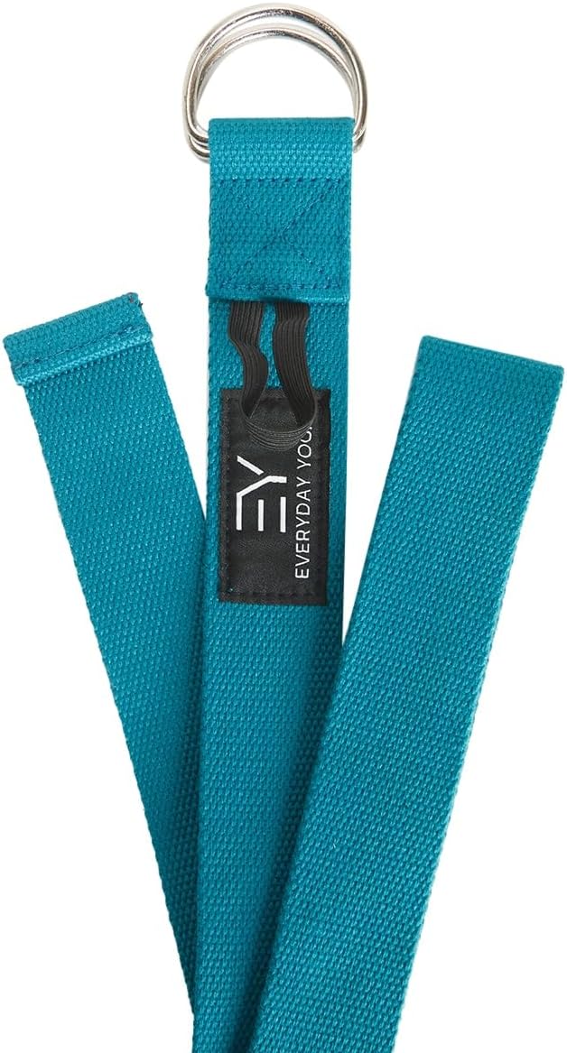 Everyday Yoga Super Strong Strap with Metal D-ring Buckle - Improve Flexibility, Stretching, and Physical Therapy Fitness.-FlexoryFit