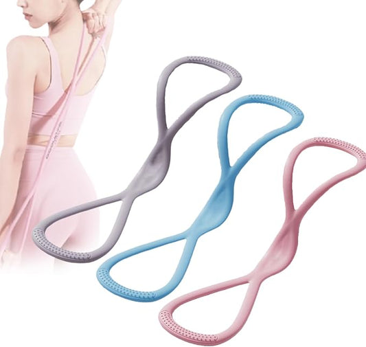 Luminousdo Resistance Bands,2025 New Upgraded Figure 8 Resistance Band for Working Out,High Elasticity Stretch Arm Rope for Yoga,Chest Expander Strap with Handles for Women Men-FlexoryFit