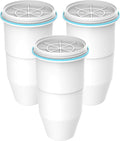 AQUA CREST Multiple-Stage Water Filters, Compatible with ZeroWater® Pitcher and Dispenser, Reduces Chlorine, PFOA/PFOS, Taste and Odor, TDS and More, 3 Pack