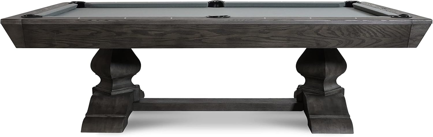 Nixon Billiards - Birdy Slate Billiard Pool Table- Grayson Grey - 7ft and 8ft - Whiteglove