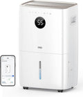 Dreo 110-Pint Smart Dehumidifier for Basement, 4500 Ft² for Large Room, 2 Gallon Water Tank, Auto/Comfort/Constant Mode Dehumidifiers for Home, Bedroom, Bathroom, with Drain Hose, Starlight, 711S