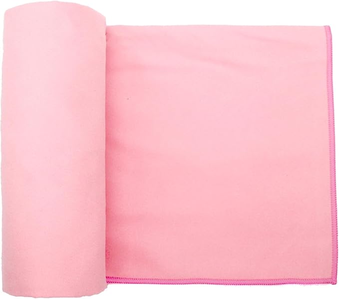 Eunzel 2 Pack Hot Yoga Towel Non Slip Yoga Mat Towel Non-Slip Sweat Absorbent Microfiber Towel for Hot Yoga, Pilates and Workout 72" x 26.5", Pink/Blue-FlexoryFit