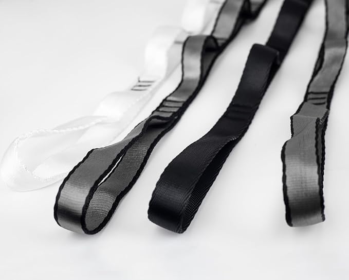 10PCS Nylon Daisy Chain Straps 23 KN for Aerial Yoga Hammock Swing Adjustable Aerial Silk Extender Hanging Rope for Aerial Yoga Belts 3.6FT 5.9FT Long-FlexoryFit