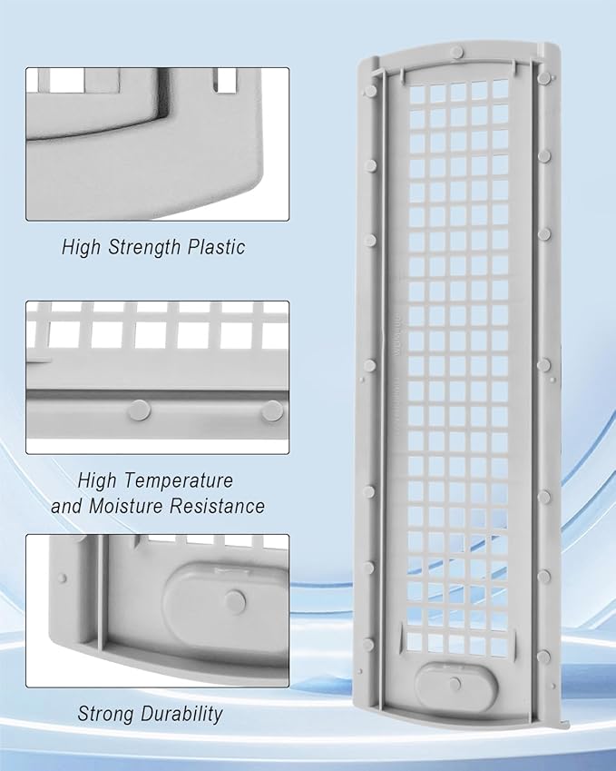 WE22X35337 Washer Dryer Lint Screen Cover Grid Guide Assembly Fit for GE Washer Dryer Replace WE01X20427 WE18M51, Dryer Lint Screen Filter Slide Assembly